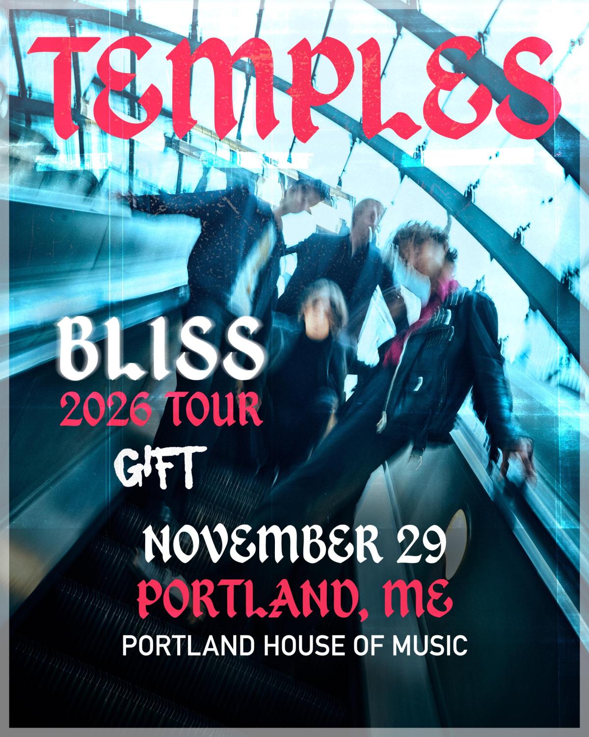 Temples live tour poster 2026